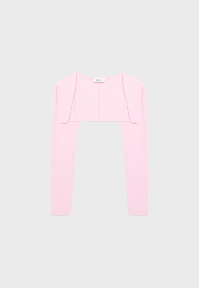 Bolero med lang erme og smal passform