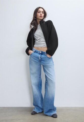 Bomberjakke i Soft-Touch-stoff