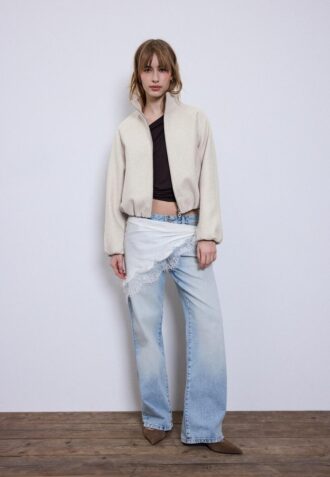 Bomberjakke i Soft-Touch-stoff