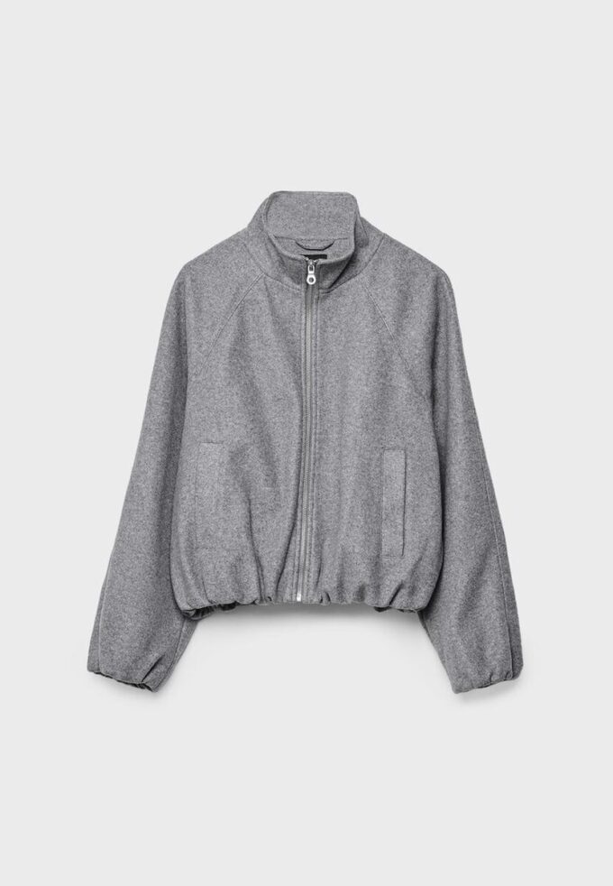 Bomberjakke i Soft-Touch-stoff