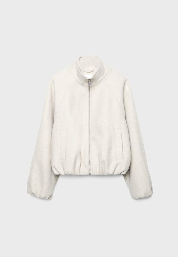 Bomberjakke i Soft-Touch-stoff