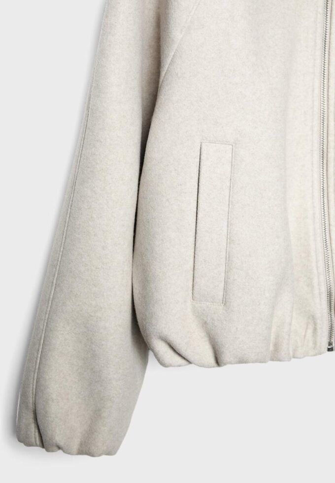 Bomberjakke i Soft-Touch-stoff