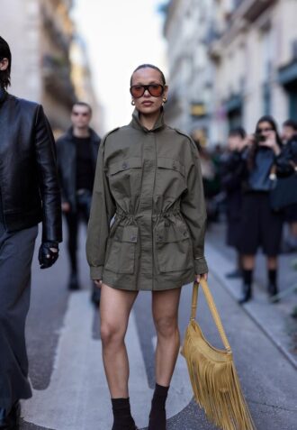 Bomullsparka med lommer