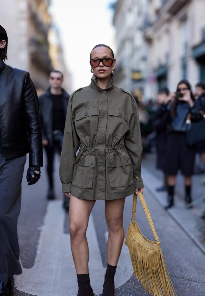 Bomullsparka med lommer