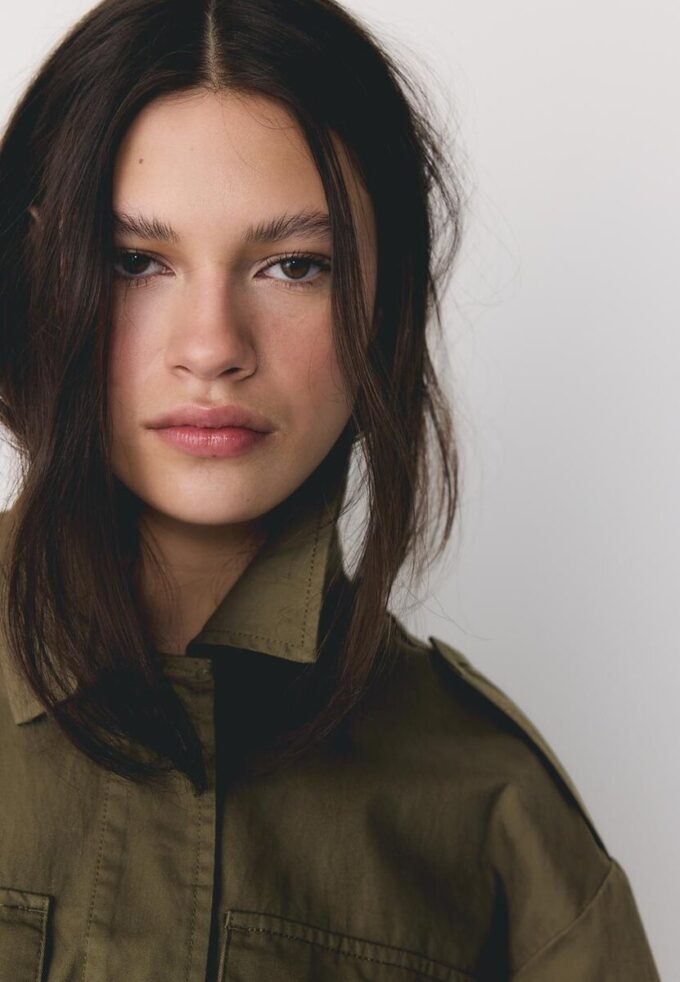 Bomullsparka med lommer