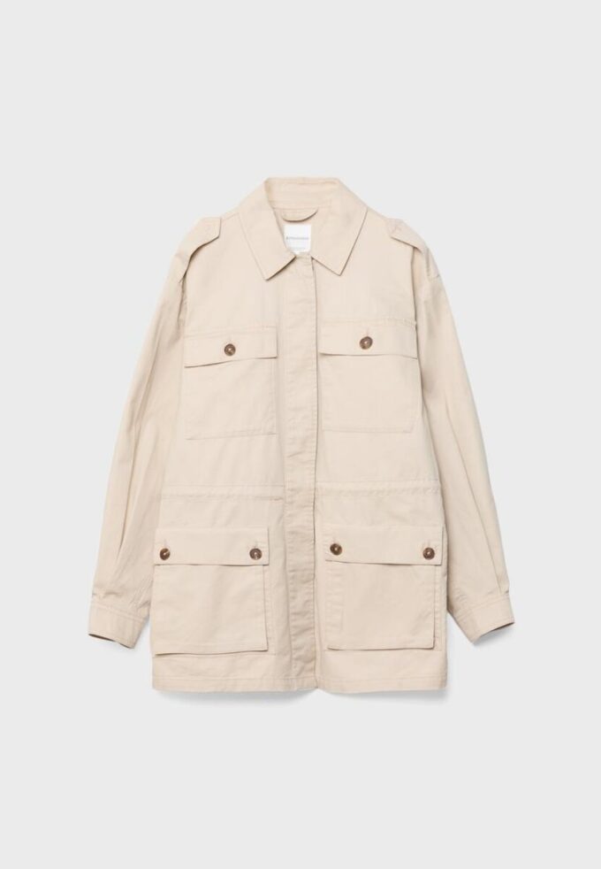 Bomullsparka med lommer