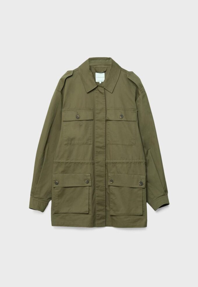 Bomullsparka med lommer