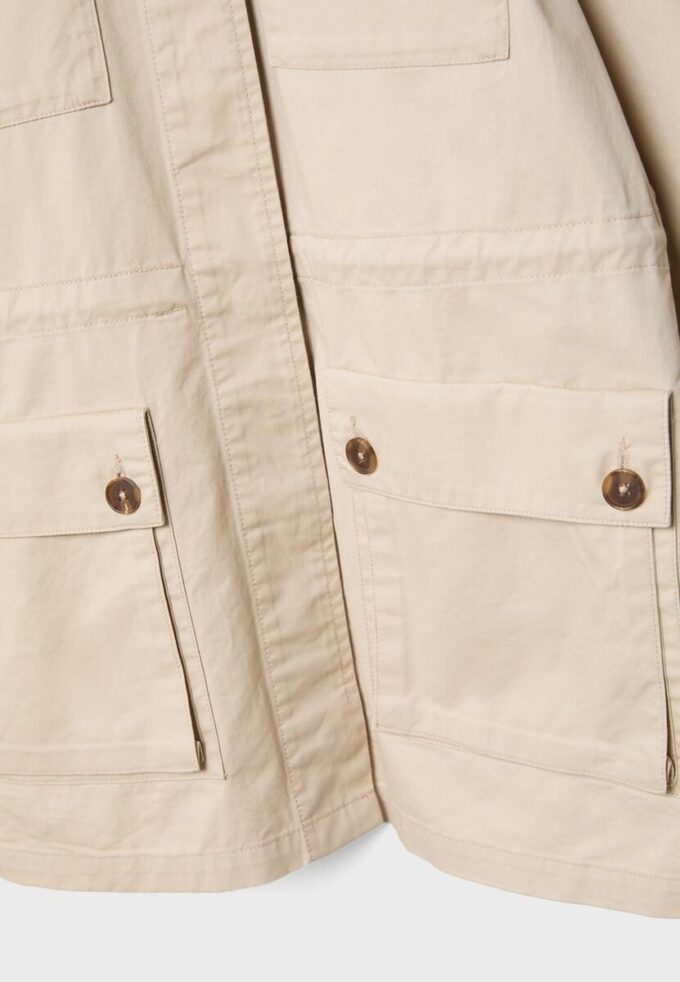 Bomullsparka med lommer