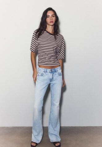 Bootcut-jeans med lav midje