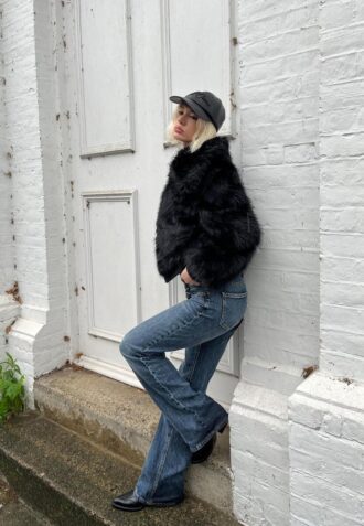 Bootcut-jeans med lav midje