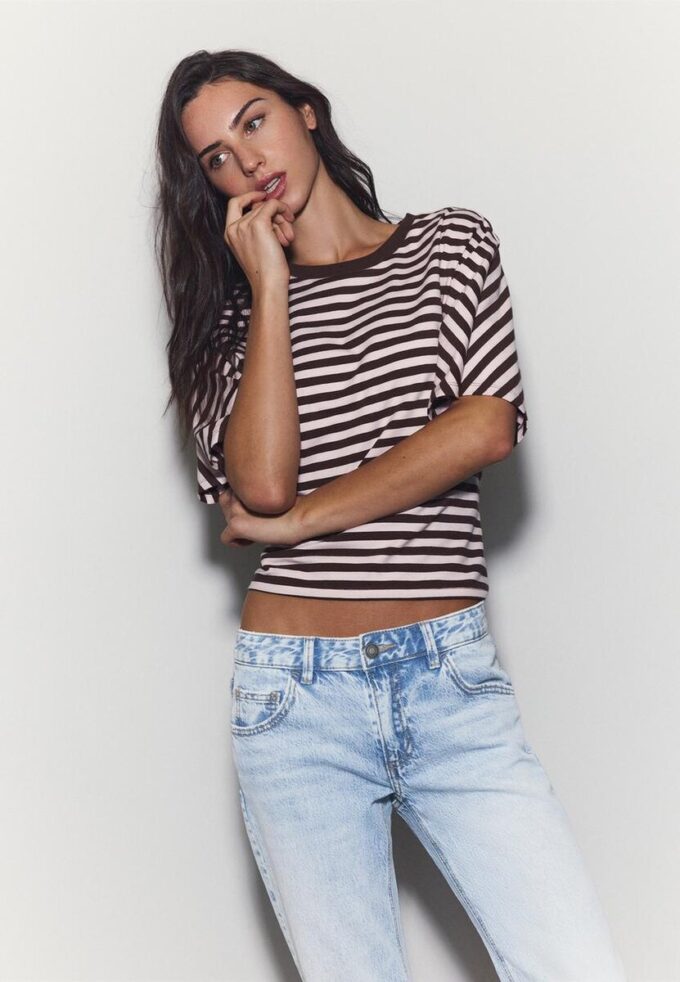 Bootcut-jeans med lav midje