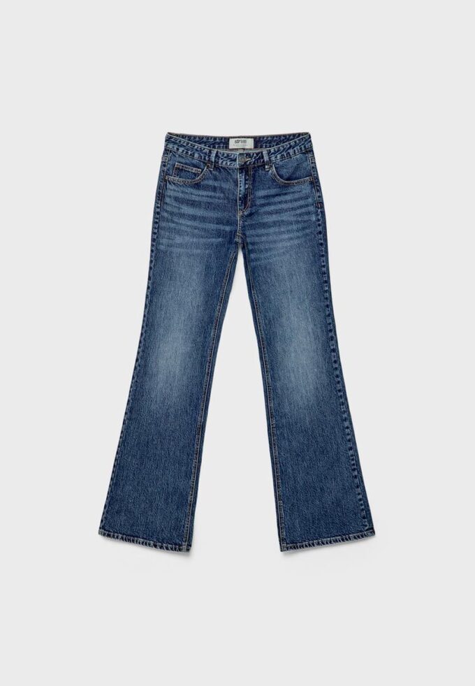 Bootcut-jeans med lav midje