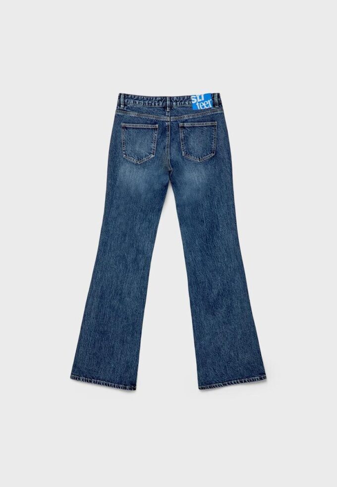 Bootcut-jeans med lav midje