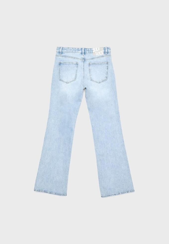 Bootcut-jeans med lav midje