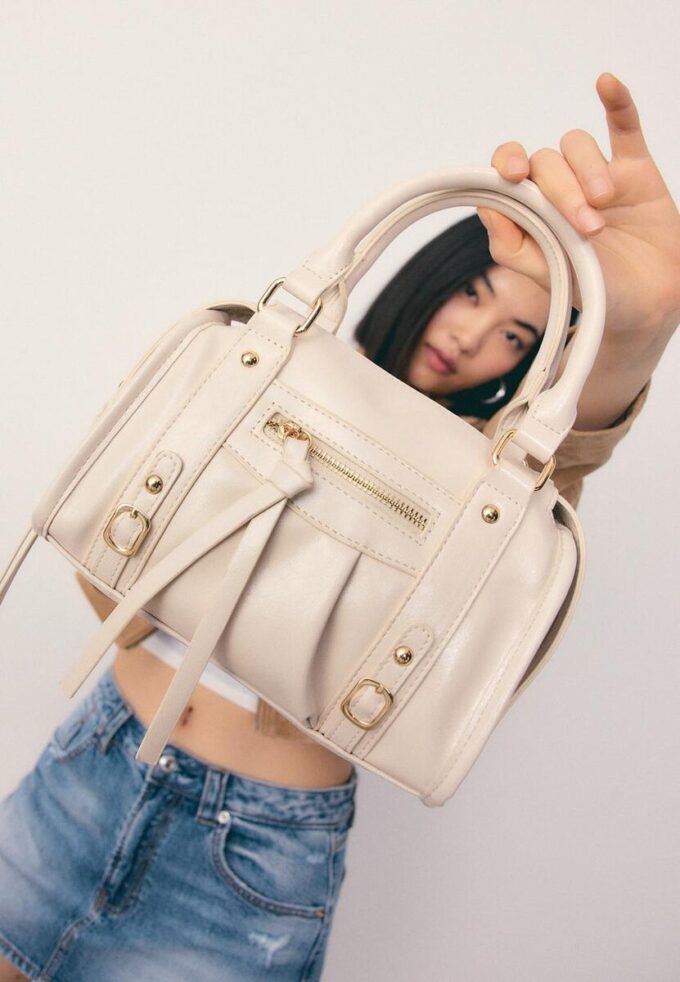 Bowlingveske med glidelås og skulderrem