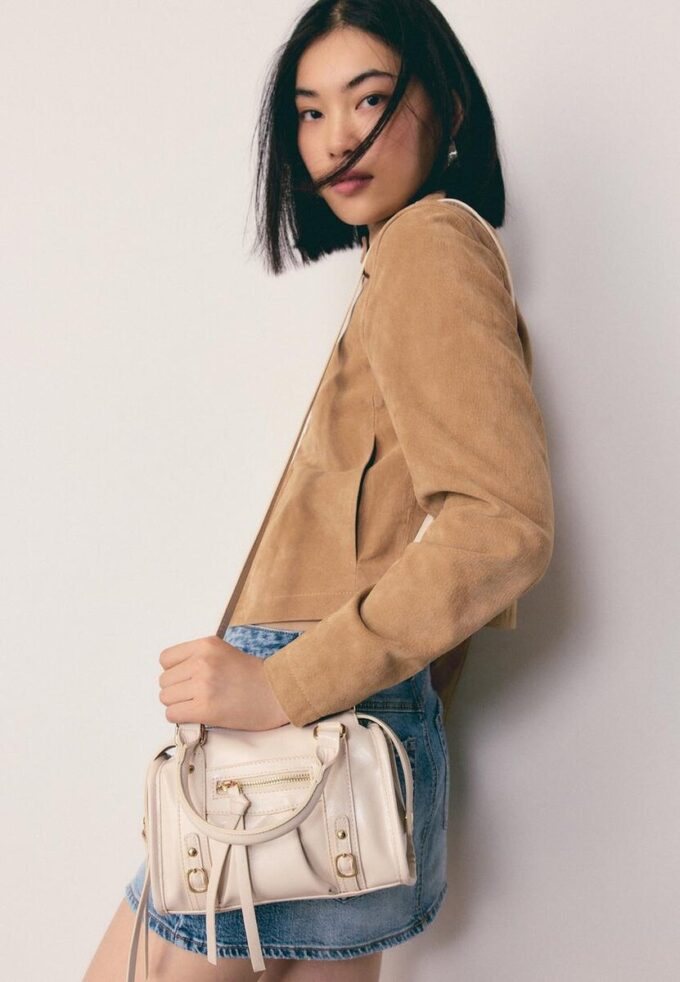 Bowlingveske med glidelås og skulderrem