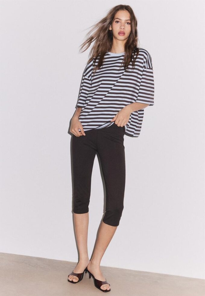 Boxy T-skjorte med korte ermer