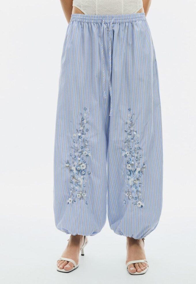 Broderte ballongbukser