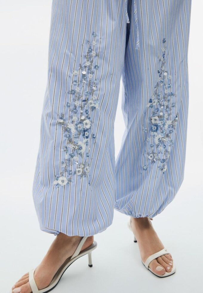 Broderte ballongbukser