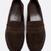 Brune skinnloafers