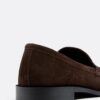 Brune skinnloafers