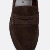 Brune skinnloafers