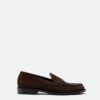 Brune skinnloafers