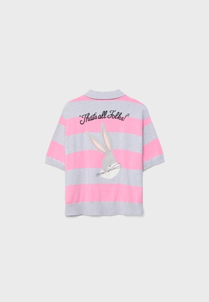 Bugs Bunny strikket poloshirt