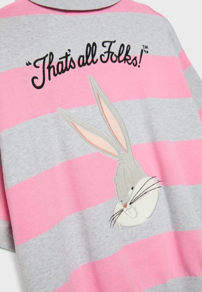 Bugs Bunny strikket poloshirt