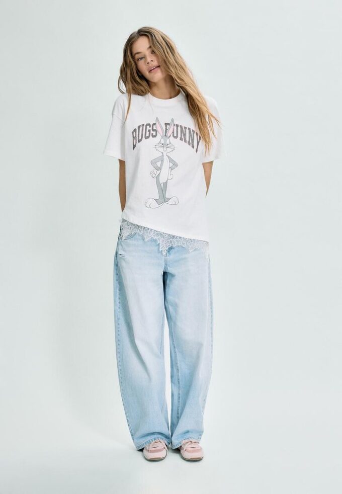 Bugs Bunny T-skjorte med blonder