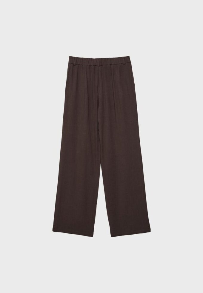 Bukser med rett ben i lin-look