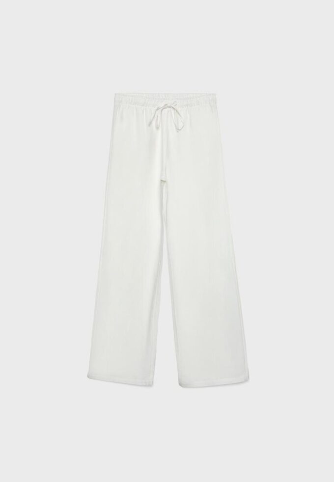 Bukser med snøring og lin-effekt