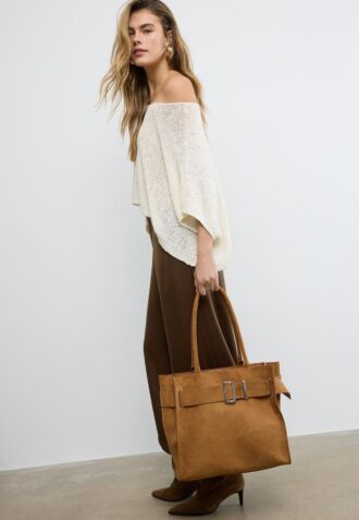 City Shopper-veske med spenne