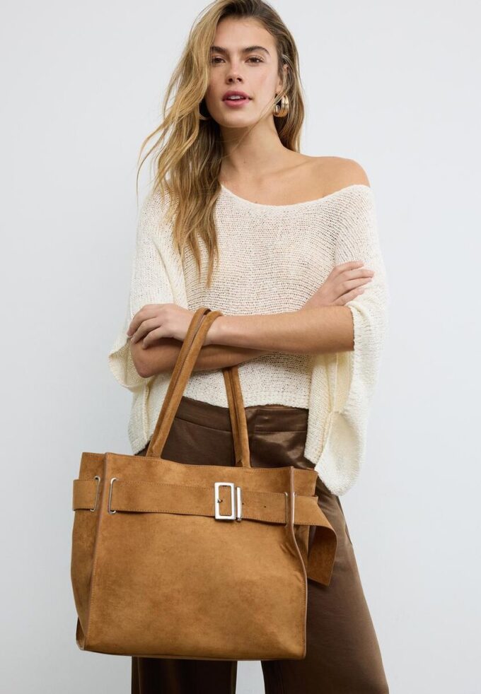 City Shopper-veske med spenne