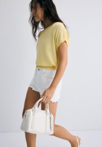 Crossbody-veske med glidelåsdetaljer