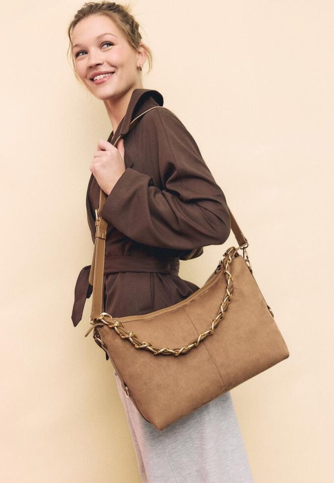 Crossbody-veske med kjededetaljer