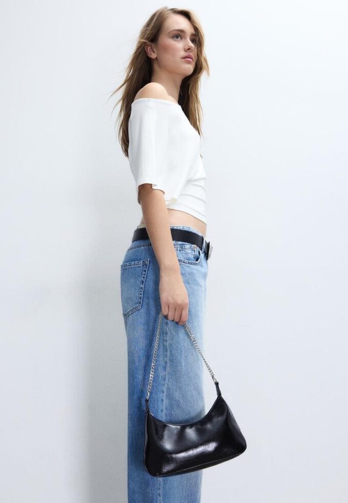 Crossbody-veske med kjeder