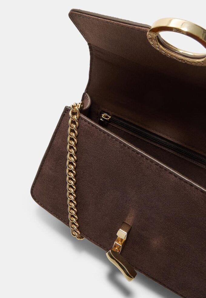 Crossbody-veske med rund lås