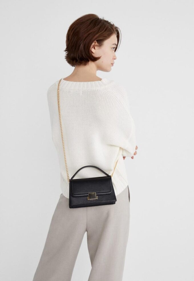 Crossbody-veske med to håndtak