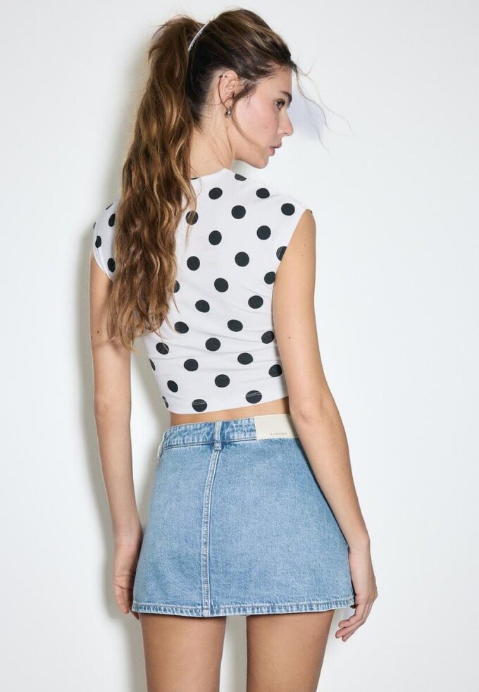 Crossover-jeanskort Skort