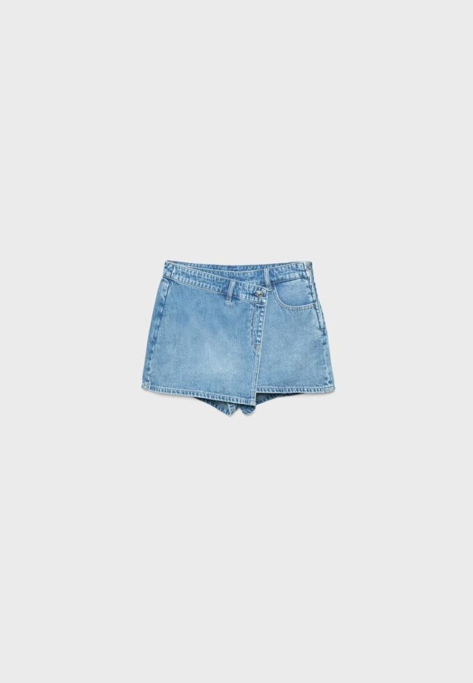 Crossover-jeanskort Skort