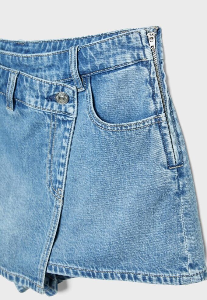 Crossover-jeanskort Skort