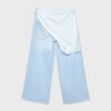Culotte-jeans med skjerfdetaljer