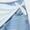 Culotte-jeans med skjerfdetaljer
