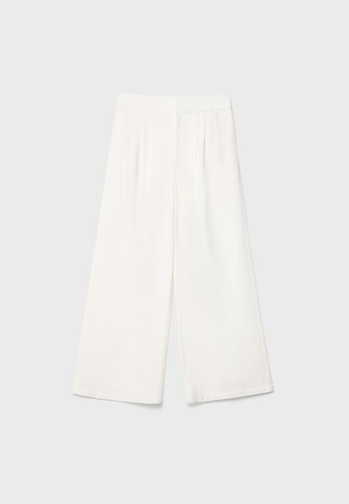 Culottes i linblanding med innsnitt