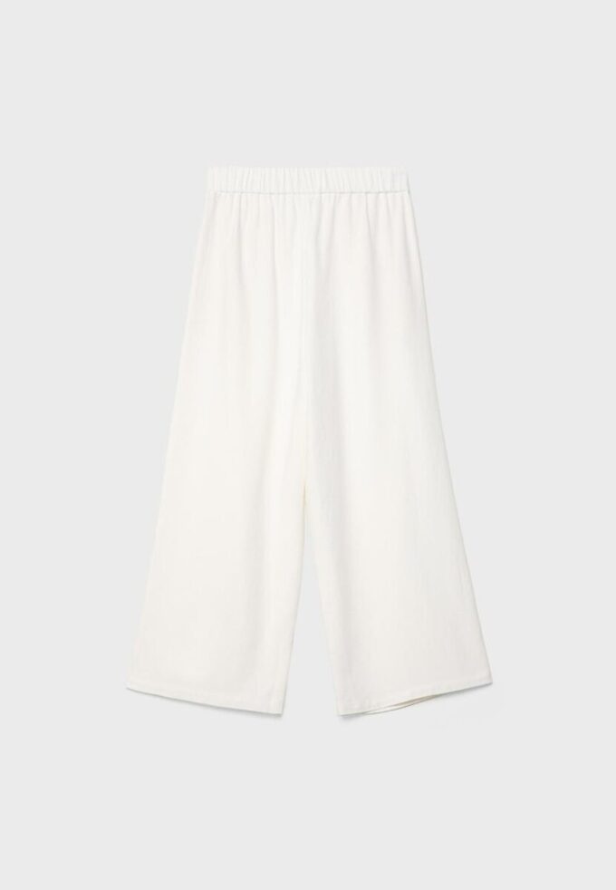 Culottes i linblanding med innsnitt