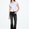 D04 Lavt sittende Flared jeans