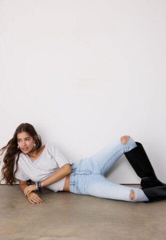 D07 Jeans med høy midje