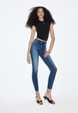 D07 Skinny-jeans med normal midje