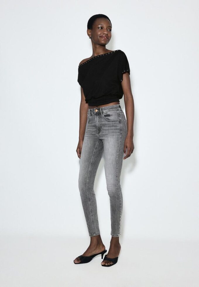 D07 Skinny-jeans med normal midje
